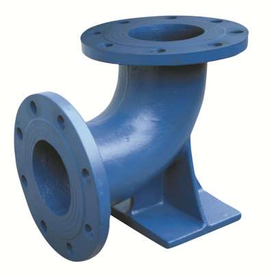 Ductile iron epoxy duckfoot bend 90