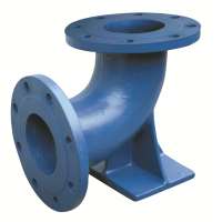 Ductile iron epoxy duckfoot bend 90