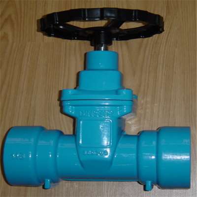 cast iron Double socket soft gave valve for DCI pipe